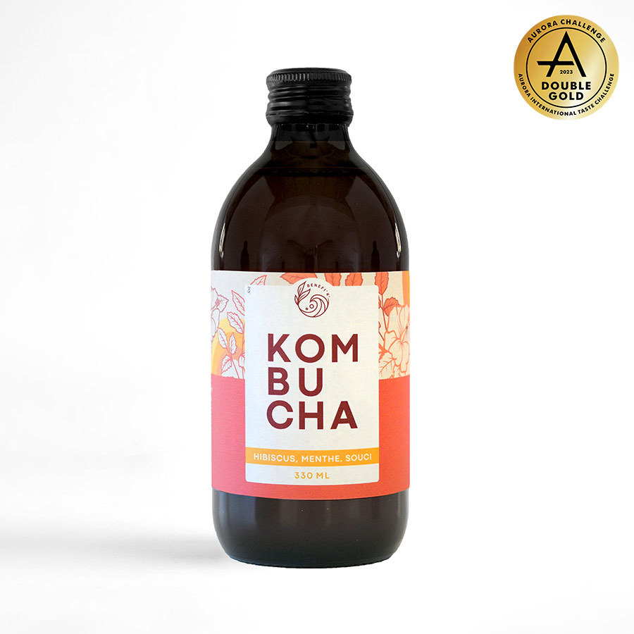 BENEFI'K Kombucha Hibiscus Menthe Souci