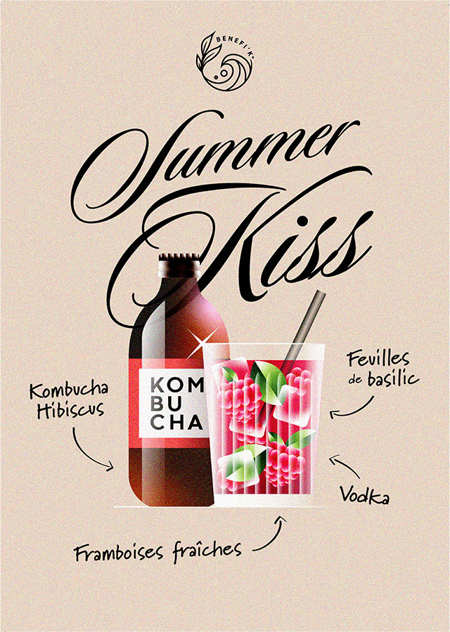 BENEFI'K Kombucha - Cocktails - Summer Kiss