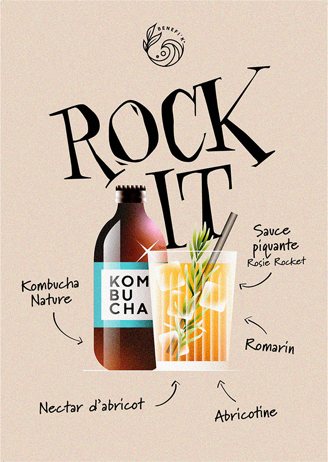 BENEFI'K Kombucha - Cocktails - Rock It