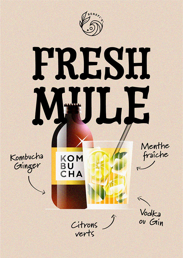 BENEFI'K Kombucha - Cocktails - Fresh Mule